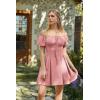 image:imageScarlet Darkness Renaissance Costume Women Corset Dress Midi Off Shoulder Fairy DressesDusty Pink