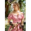 image:imageScarlet Darkness Renaissance Costume Women Corset Dress Midi Off Shoulder Fairy DressesDusty Pink
