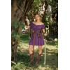 image:imageScarlet Darkness Renaissance Costume Women Corset Dress Midi Off Shoulder Fairy DressesGrape Purple