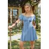 image:imageScarlet Darkness Renaissance Costume Women Corset Dress Midi Off Shoulder Fairy DressesLight Blue