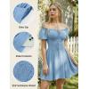 image:imageScarlet Darkness Renaissance Costume Women Corset Dress Midi Off Shoulder Fairy DressesLight Blue