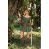 image:imageScarlet Darkness Renaissance Costume Women Corset Dress Midi Off Shoulder Fairy DressesOlive