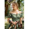 image:imageScarlet Darkness Renaissance Costume Women Corset Dress Midi Off Shoulder Fairy DressesOlive
