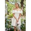 image:imageScarlet Darkness Renaissance Costume Women Corset Dress Midi Off Shoulder Fairy DressesWhite