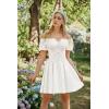image:imageScarlet Darkness Renaissance Costume Women Corset Dress Midi Off Shoulder Fairy DressesWhite