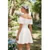 image:imageScarlet Darkness Renaissance Costume Women Corset Dress Midi Off Shoulder Fairy DressesWhite
