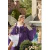 image:imageScarlet Darkness Renaissance Costume Women Fairy Corset Dress Medieval 2 Piece Set Bell Sleeve Cosplay OverdressPurple