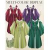 image:imageScarlet Darkness Renaissance Costume Women Fairy Corset Dress Medieval 2 Piece Set Bell Sleeve Cosplay OverdressWine Red
