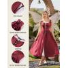 image:imageScarlet Darkness Renaissance Costume Women Fairy Corset Dress Medieval 2 Piece Set Bell Sleeve Cosplay OverdressWine Red