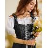 image:imageScarlet Darkness Renaissance Costume Women Medieval Corset Dress Puff Sleeve Fairy DressBlack