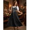 image:imageScarlet Darkness Renaissance Costume Women Medieval Corset Dress Puff Sleeve Fairy DressBlack