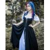 image:imageScarlet Darkness Renaissance Costume Women Medieval Corset Dress Puff Sleeve Fairy DressBlack
