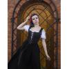 image:imageScarlet Darkness Renaissance Costume Women Medieval Corset Dress Puff Sleeve Fairy DressBlack