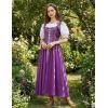 image:imageScarlet Darkness Renaissance Costume Women Medieval Corset Dress Puff Sleeve Fairy DressDeep Purple