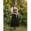 image:imageScarlet Darkness Renaissance Costume Women Medieval Corset Dress Puff Sleeve Fairy DressGold Black