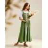 image:imageScarlet Darkness Renaissance Costume Women Medieval Corset Dress Puff Sleeve Fairy DressGreen