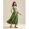 image:imageScarlet Darkness Renaissance Costume Women Medieval Corset Dress Puff Sleeve Fairy DressGreen