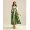 image:imageScarlet Darkness Renaissance Costume Women Medieval Corset Dress Puff Sleeve Fairy DressGreen