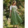 image:imageScarlet Darkness Renaissance Costume Women Medieval Corset Dress Puff Sleeve Fairy DressGreen