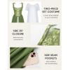 image:imageScarlet Darkness Renaissance Costume Women Medieval Corset Dress Puff Sleeve Fairy DressGreen