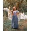 image:imageScarlet Darkness Renaissance Costume Women Medieval Corset Dress Puff Sleeve Fairy DressLavender