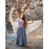 image:imageScarlet Darkness Renaissance Costume Women Medieval Corset Dress Puff Sleeve Fairy DressLavender