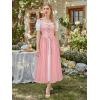 image:imageScarlet Darkness Renaissance Costume Women Medieval Corset Dress Puff Sleeve Fairy DressLight Pink