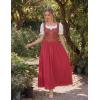 image:imageScarlet Darkness Renaissance Costume Women Medieval Corset Dress Puff Sleeve Fairy DressWatermelon Red