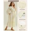 image:imageScarlet Darkness Renaissance Costume Women Off Shoulder Bell Sleeve Tiered Maxi DressApricot
