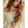 image:imageScarlet Darkness Renaissance Costume Women Off Shoulder Bell Sleeve Tiered Maxi DressApricot