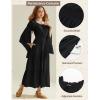 image:imageScarlet Darkness Renaissance Costume Women Off Shoulder Bell Sleeve Tiered Maxi DressBlack