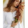 image:imageScarlet Darkness Renaissance Costume Women Off Shoulder Bell Sleeve Tiered Maxi DressWhite