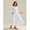 image:imageScarlet Darkness Renaissance Costume Women Off Shoulder Bell Sleeve Tiered Maxi DressWhite
