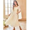 image:imageScarlet Darkness Renaissance Costume Women Pirate Dresses Split Bell Sleeve Medieval Ren Faire Dress with PocketsApricot