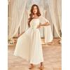 image:imageScarlet Darkness Renaissance Costume Women Pirate Dresses Split Bell Sleeve Medieval Ren Faire Dress with PocketsApricot