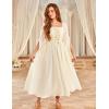 image:imageScarlet Darkness Renaissance Costume Women Pirate Dresses Split Bell Sleeve Medieval Ren Faire Dress with PocketsApricot