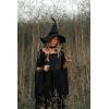 image:imageScarlet Darkness Renaissance Costume Women Pirate Dresses Split Bell Sleeve Medieval Ren Faire Dress with PocketsBlack