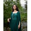image:imageScarlet Darkness Renaissance Costume Women Pirate Dresses Split Bell Sleeve Medieval Ren Faire Dress with PocketsForest Green