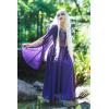 image:imageScarlet Darkness Renaissance Costume Women Pirate Dresses Split Bell Sleeve Medieval Ren Faire Dress with PocketsPurple