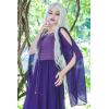 image:imageScarlet Darkness Renaissance Costume Women Pirate Dresses Split Bell Sleeve Medieval Ren Faire Dress with PocketsPurple