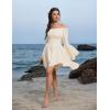 image:imageScarlet Darkness Renaissance Costume Women Pirate Peasant Off Shoulder Bell Sleeve Fairy DressApricot