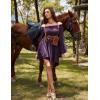 image:imageScarlet Darkness Renaissance Costume Women Pirate Peasant Off Shoulder Bell Sleeve Fairy DressPurple