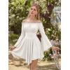 image:imageScarlet Darkness Renaissance Costume Women Pirate Peasant Off Shoulder Bell Sleeve Fairy DressWhite