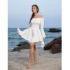 image:imageScarlet Darkness Renaissance Costume Women Pirate Peasant Off Shoulder Bell Sleeve Fairy DressWhite
