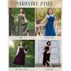 image:imageScarlet Darkness Renaissance Dress Women Lace Up Cottagecore Sleeveless Long Dress Medieval CostumeBlack