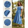 image:imageScarlet Darkness Renaissance Dress Women Lace Up Cottagecore Sleeveless Long Dress Medieval CostumeBlue