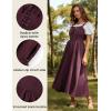 image:imageScarlet Darkness Renaissance Dress Women Lace Up Cottagecore Sleeveless Long Dress Medieval CostumeDark Red