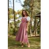 image:imageScarlet Darkness Renaissance Dress Women Lace Up Cottagecore Sleeveless Long Dress Medieval CostumePink