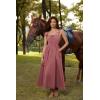 image:imageScarlet Darkness Renaissance Dress Women Lace Up Cottagecore Sleeveless Long Dress Medieval CostumePink