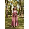 image:imageScarlet Darkness Renaissance Dress Women Lace Up Cottagecore Sleeveless Long Dress Medieval CostumePink
